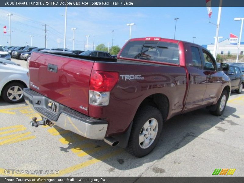 Salsa Red Pearl / Beige 2008 Toyota Tundra SR5 TRD Double Cab 4x4