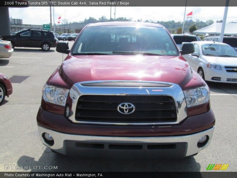 Salsa Red Pearl / Beige 2008 Toyota Tundra SR5 TRD Double Cab 4x4