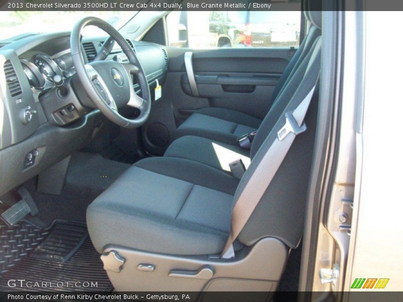 Blue Granite Metallic / Ebony 2013 Chevrolet Silverado 3500HD LT Crew Cab 4x4 Dually