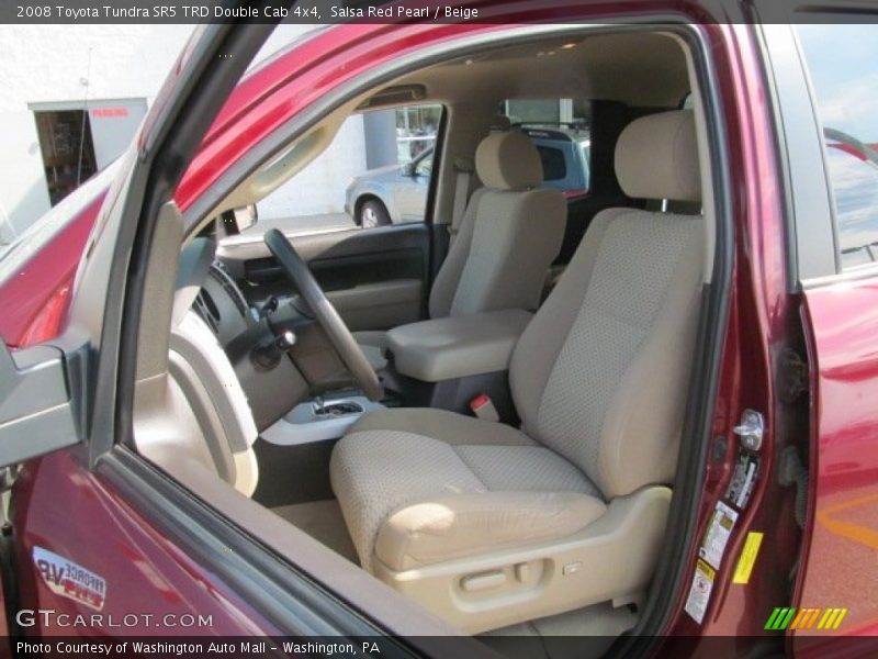 Salsa Red Pearl / Beige 2008 Toyota Tundra SR5 TRD Double Cab 4x4