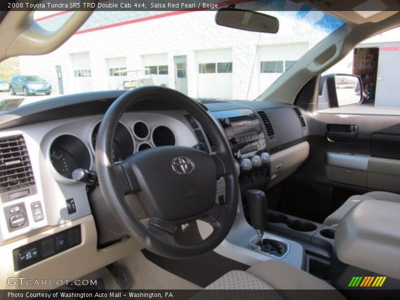 Salsa Red Pearl / Beige 2008 Toyota Tundra SR5 TRD Double Cab 4x4