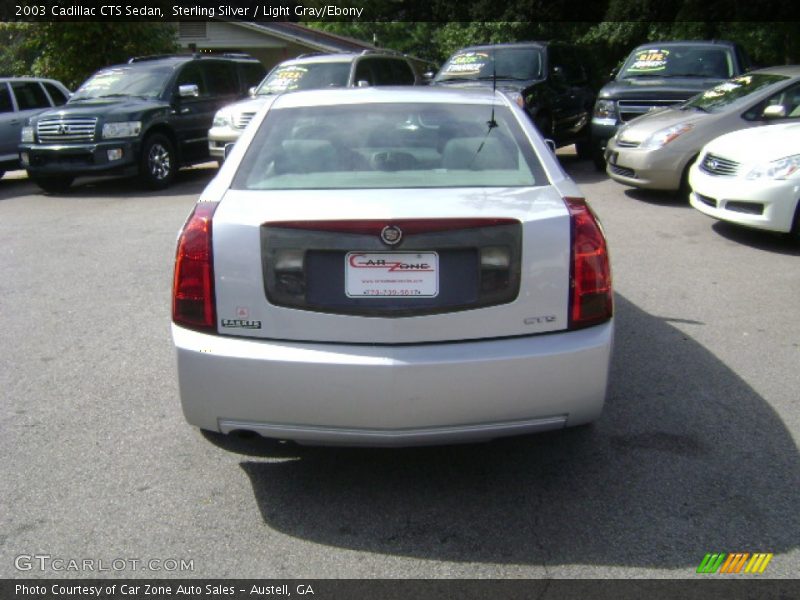 Sterling Silver / Light Gray/Ebony 2003 Cadillac CTS Sedan