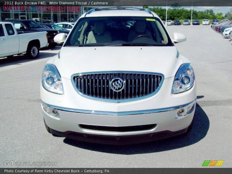 White Diamond Tricoat / Cashmere 2012 Buick Enclave FWD
