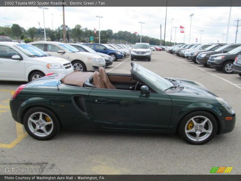 Electric Green / Tan 2002 Toyota MR2 Spyder Roadster