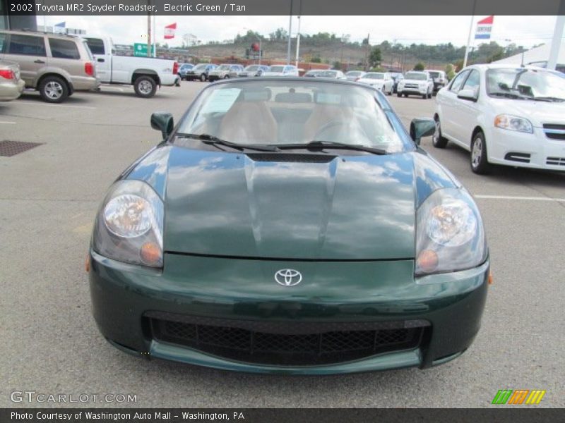 Electric Green / Tan 2002 Toyota MR2 Spyder Roadster