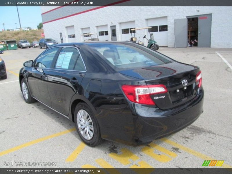 Attitude Black Metallic / Ash 2012 Toyota Camry LE