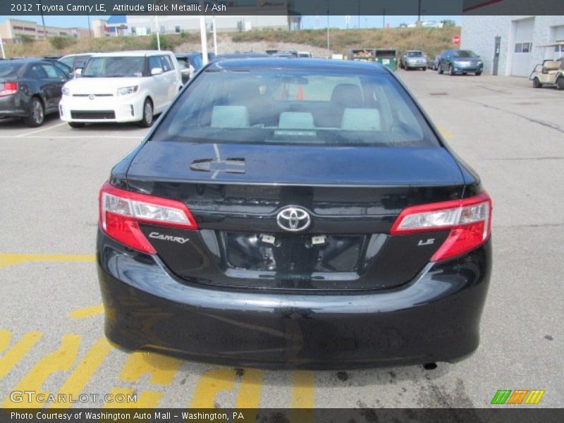 Attitude Black Metallic / Ash 2012 Toyota Camry LE
