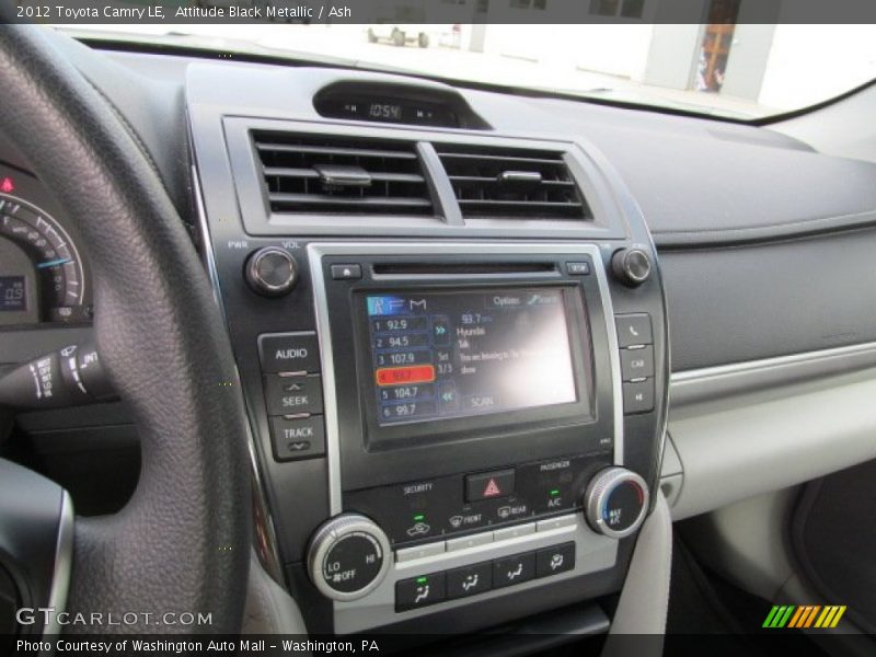 Attitude Black Metallic / Ash 2012 Toyota Camry LE