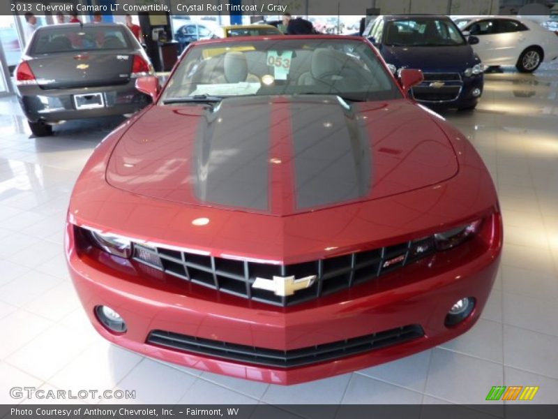 Crystal Red Tintcoat / Gray 2013 Chevrolet Camaro LT Convertible