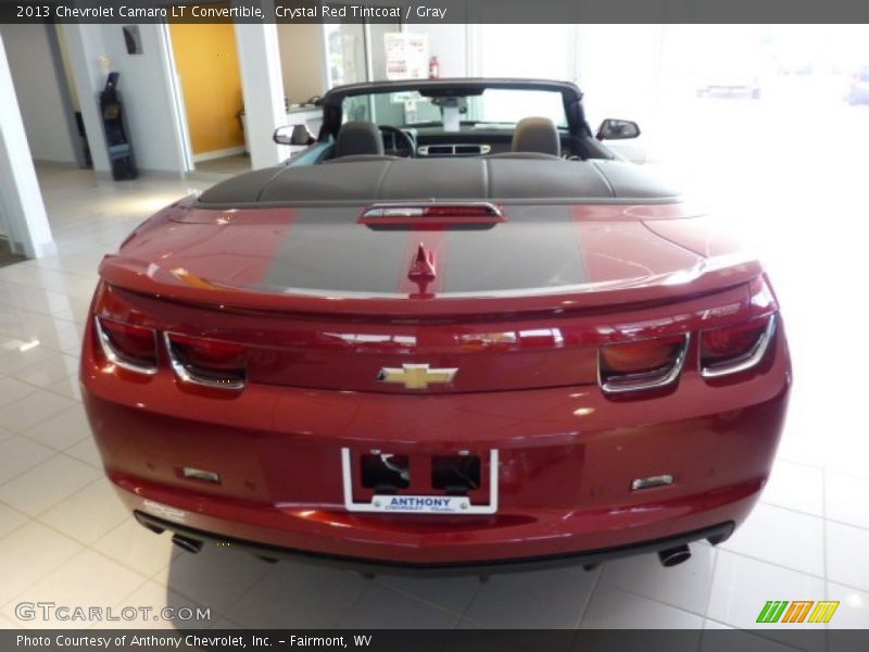Crystal Red Tintcoat / Gray 2013 Chevrolet Camaro LT Convertible