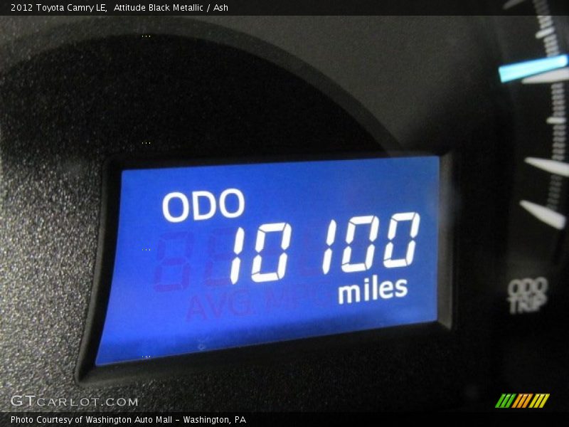 Attitude Black Metallic / Ash 2012 Toyota Camry LE