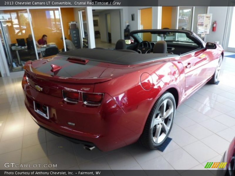 Crystal Red Tintcoat / Gray 2013 Chevrolet Camaro LT Convertible