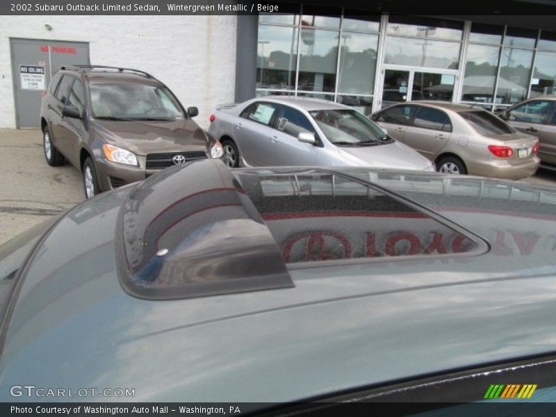 Wintergreen Metallic / Beige 2002 Subaru Outback Limited Sedan