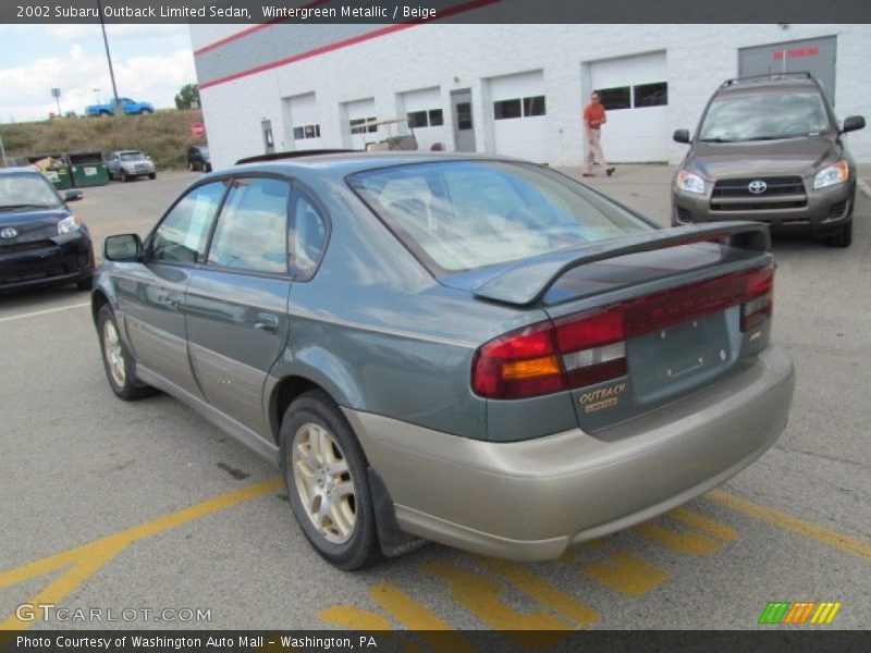 Wintergreen Metallic / Beige 2002 Subaru Outback Limited Sedan