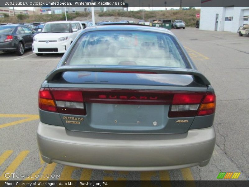Wintergreen Metallic / Beige 2002 Subaru Outback Limited Sedan