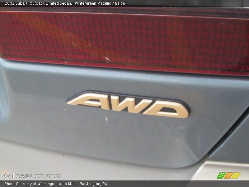 Wintergreen Metallic / Beige 2002 Subaru Outback Limited Sedan