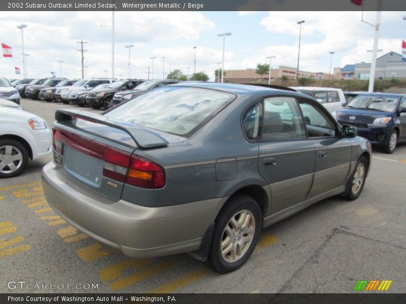 Wintergreen Metallic / Beige 2002 Subaru Outback Limited Sedan