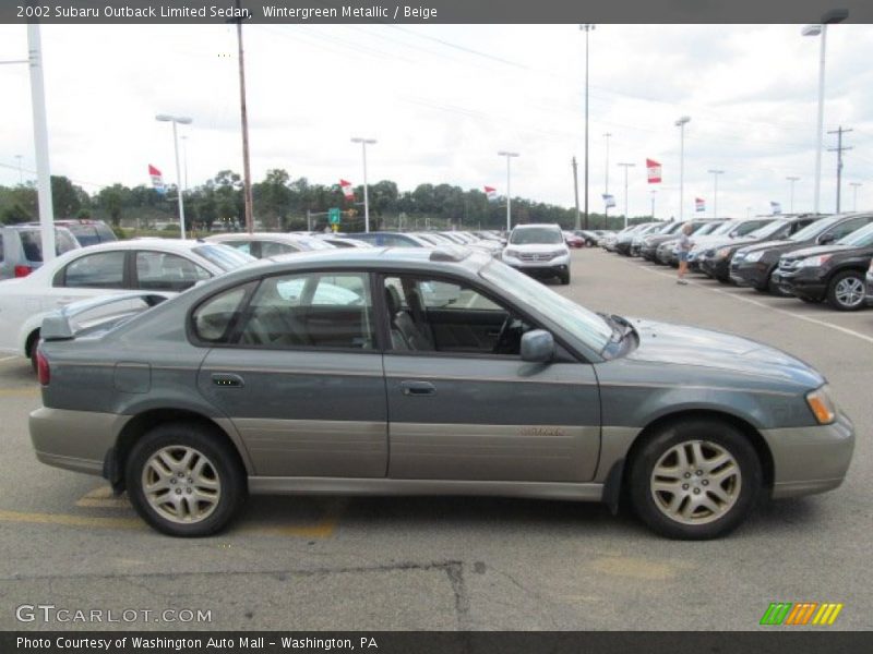 Wintergreen Metallic / Beige 2002 Subaru Outback Limited Sedan