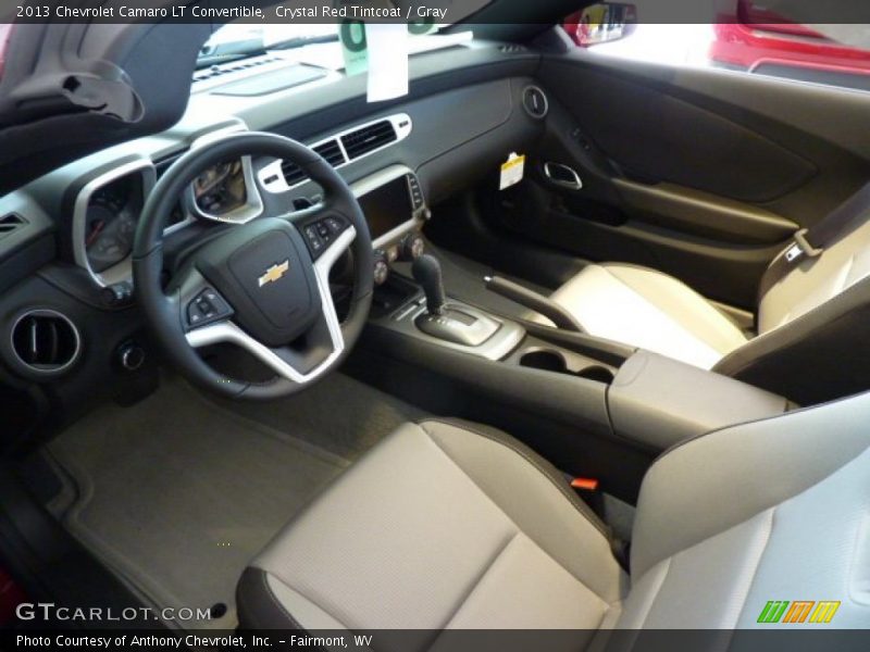 Gray Interior - 2013 Camaro LT Convertible 