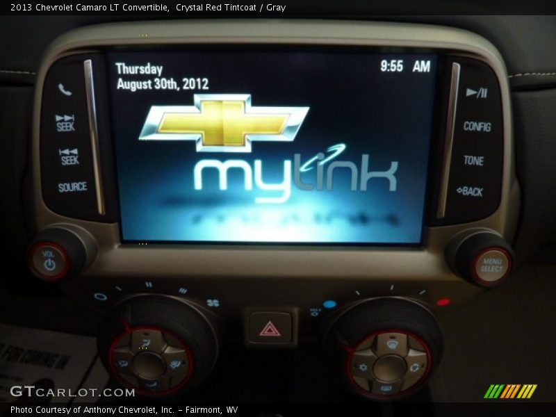Controls of 2013 Camaro LT Convertible