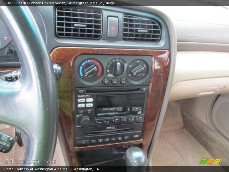 Controls of 2002 Outback Limited Sedan