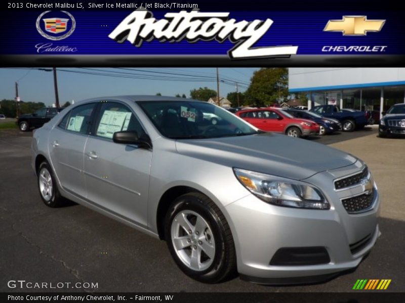 Silver Ice Metallic / Jet Black/Titanium 2013 Chevrolet Malibu LS