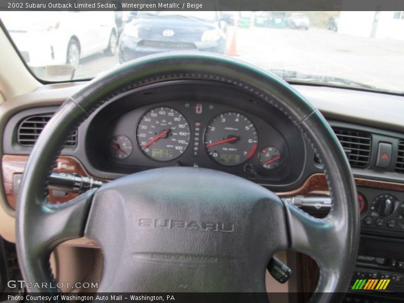 Wintergreen Metallic / Beige 2002 Subaru Outback Limited Sedan