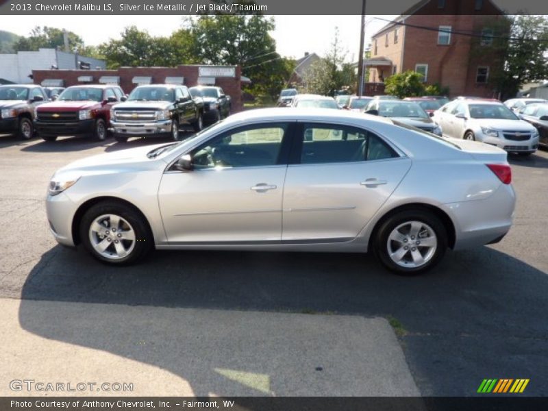 Silver Ice Metallic / Jet Black/Titanium 2013 Chevrolet Malibu LS