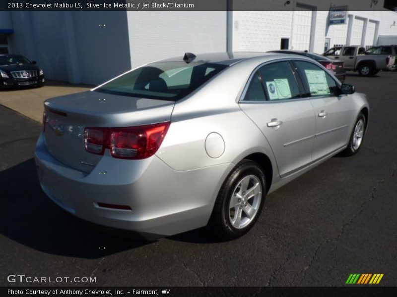 Silver Ice Metallic / Jet Black/Titanium 2013 Chevrolet Malibu LS