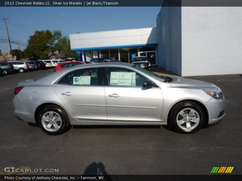 Silver Ice Metallic / Jet Black/Titanium 2013 Chevrolet Malibu LS
