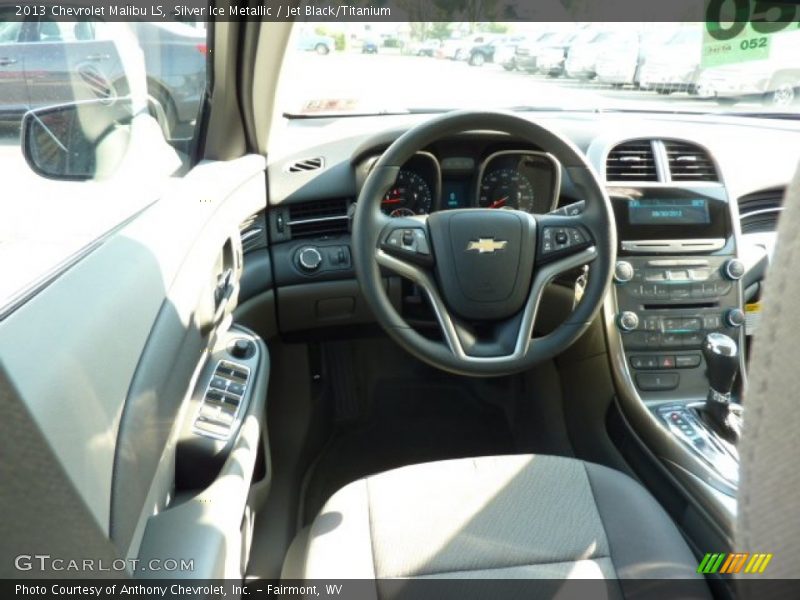 Silver Ice Metallic / Jet Black/Titanium 2013 Chevrolet Malibu LS