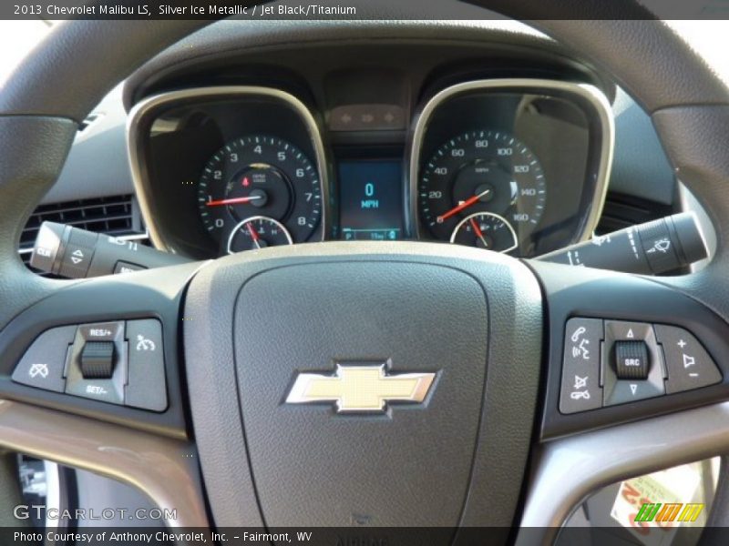 Silver Ice Metallic / Jet Black/Titanium 2013 Chevrolet Malibu LS