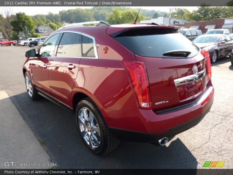 Crystal Red Tintcoat / Shale/Brownstone 2012 Cadillac SRX Premium AWD