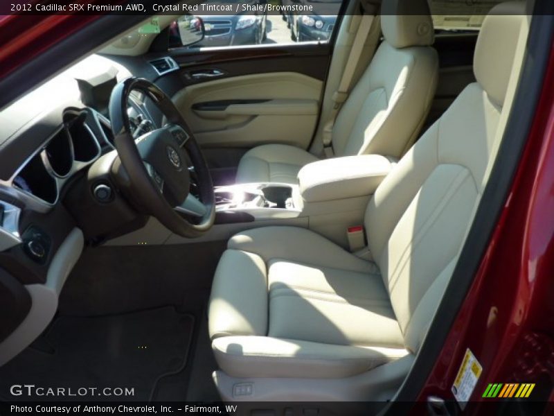 Crystal Red Tintcoat / Shale/Brownstone 2012 Cadillac SRX Premium AWD