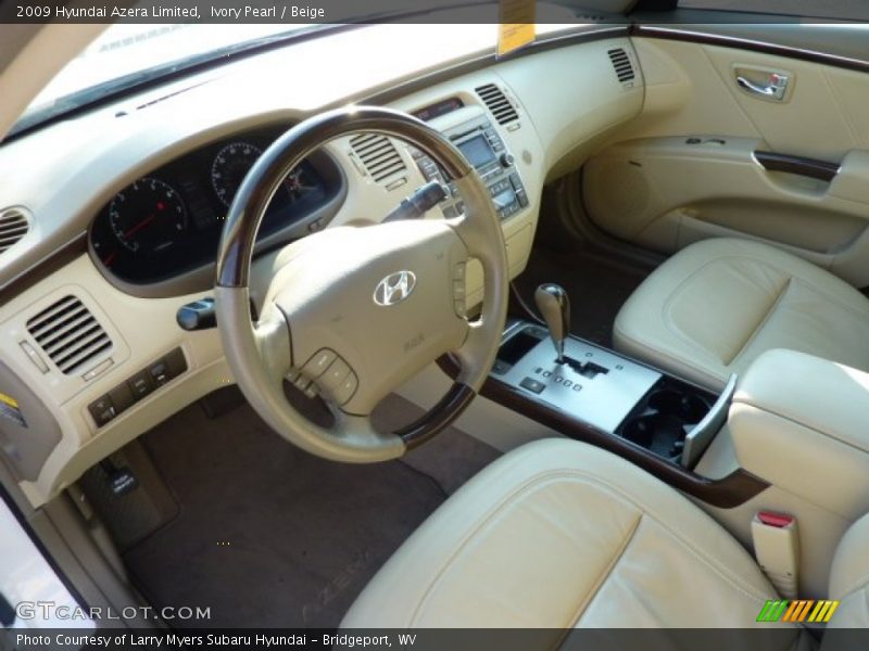 Ivory Pearl / Beige 2009 Hyundai Azera Limited