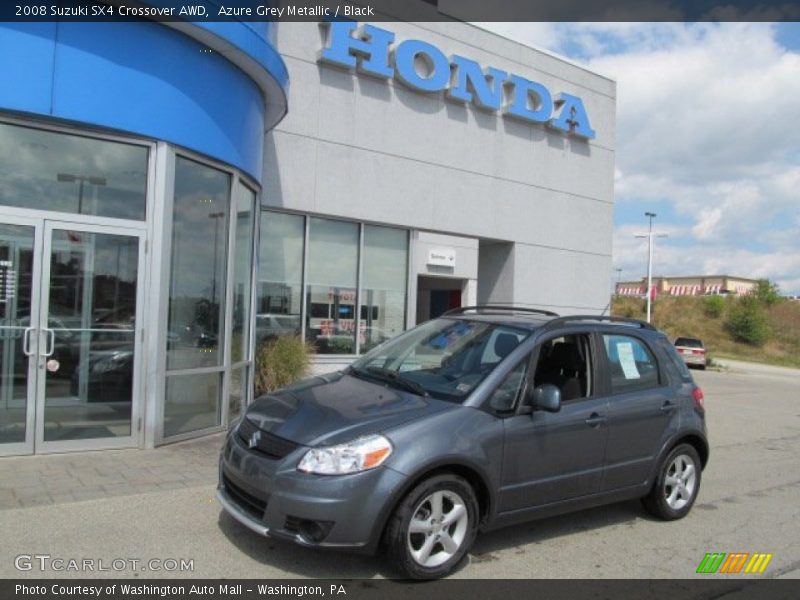 Azure Grey Metallic / Black 2008 Suzuki SX4 Crossover AWD