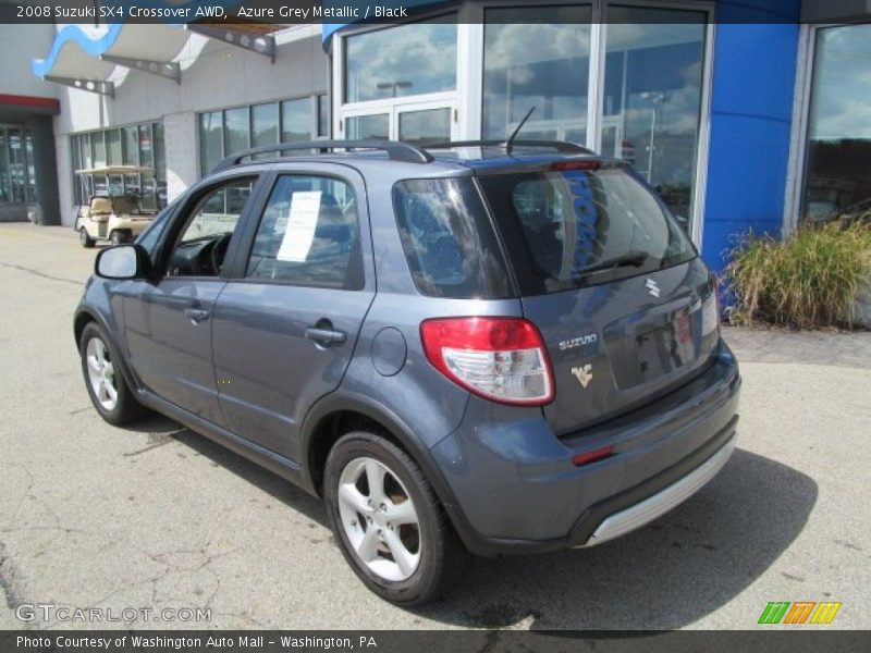 Azure Grey Metallic / Black 2008 Suzuki SX4 Crossover AWD