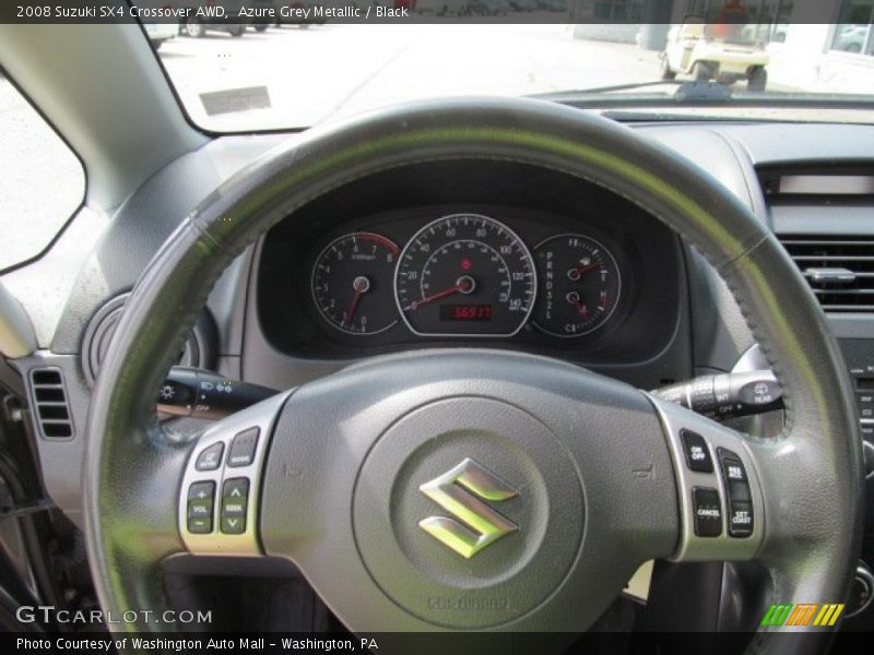 Azure Grey Metallic / Black 2008 Suzuki SX4 Crossover AWD