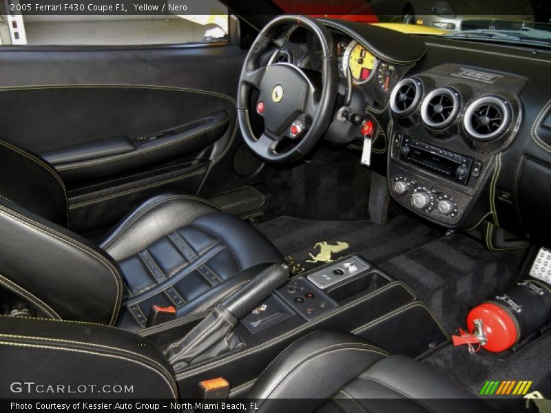 Yellow / Nero 2005 Ferrari F430 Coupe F1