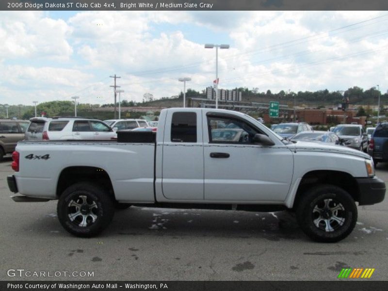Bright White / Medium Slate Gray 2006 Dodge Dakota ST Club Cab 4x4