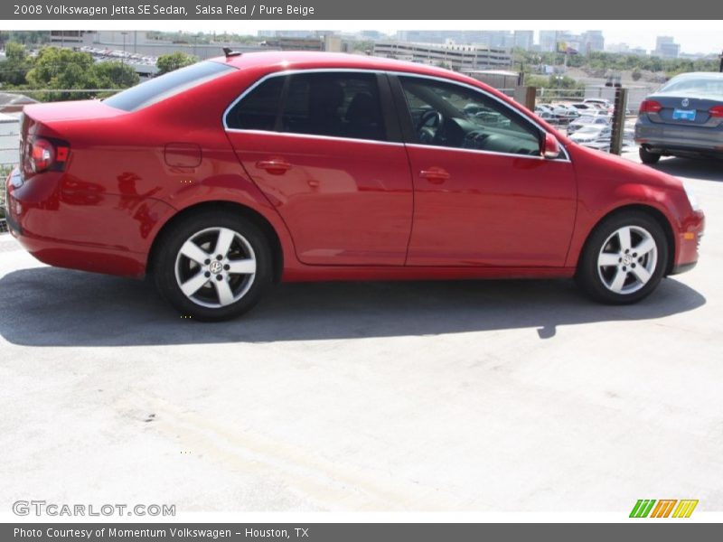 Salsa Red / Pure Beige 2008 Volkswagen Jetta SE Sedan