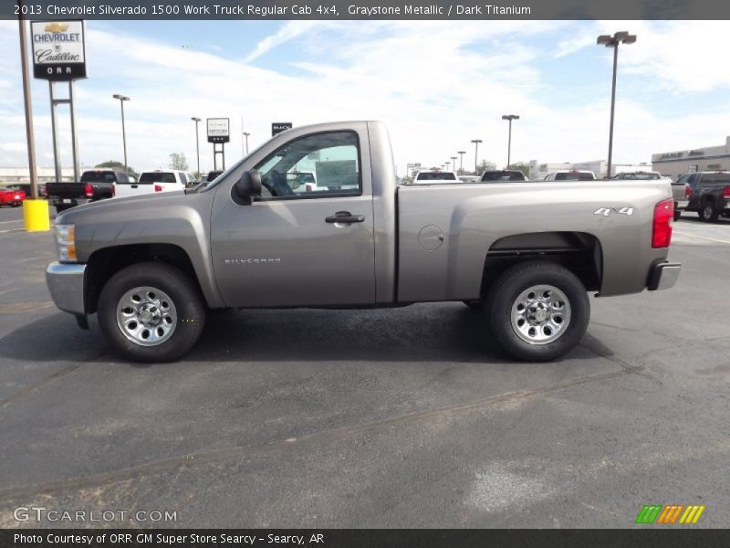 Graystone Metallic / Dark Titanium 2013 Chevrolet Silverado 1500 Work Truck Regular Cab 4x4