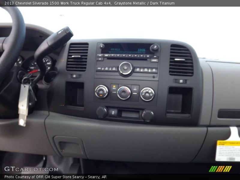 Graystone Metallic / Dark Titanium 2013 Chevrolet Silverado 1500 Work Truck Regular Cab 4x4