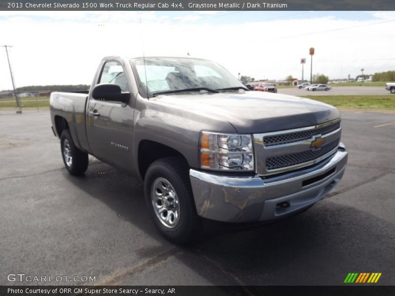 Graystone Metallic / Dark Titanium 2013 Chevrolet Silverado 1500 Work Truck Regular Cab 4x4