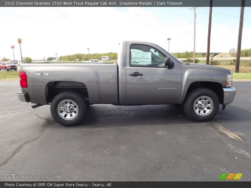 Graystone Metallic / Dark Titanium 2013 Chevrolet Silverado 1500 Work Truck Regular Cab 4x4