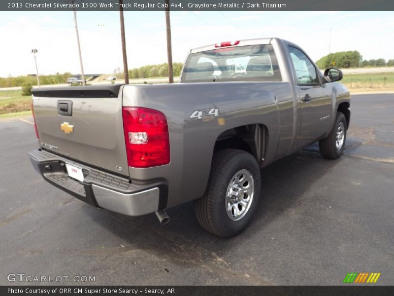 Graystone Metallic / Dark Titanium 2013 Chevrolet Silverado 1500 Work Truck Regular Cab 4x4