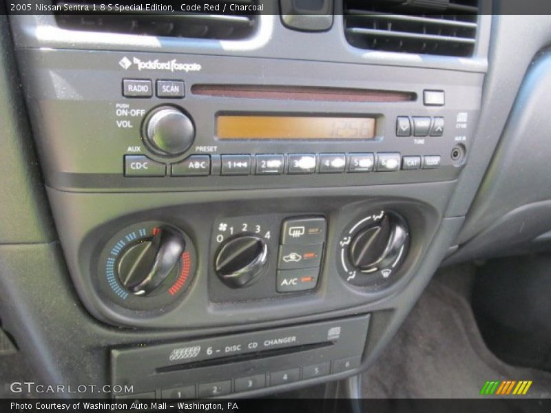 Controls of 2005 Sentra 1.8 S Special Edition
