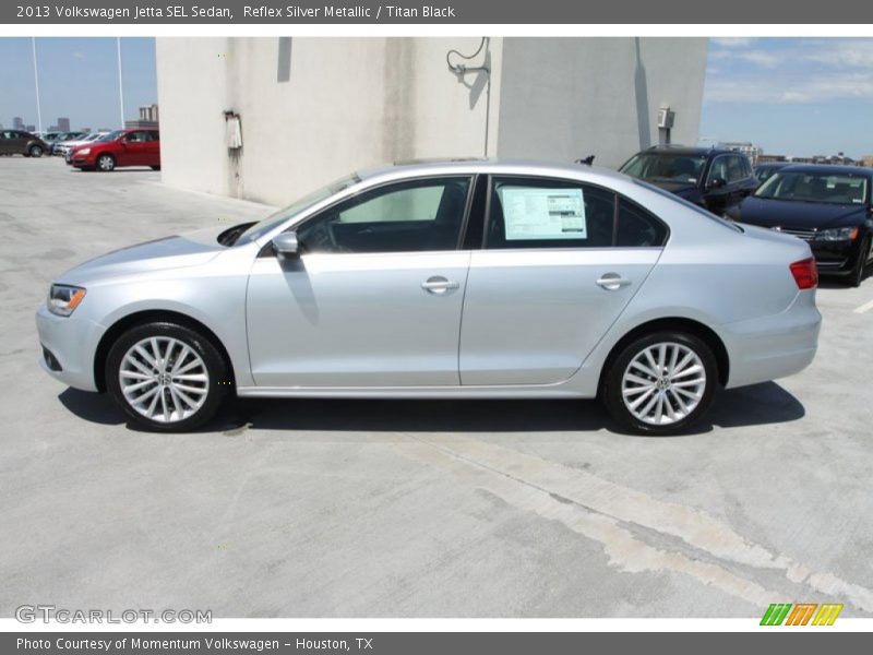 Reflex Silver Metallic / Titan Black 2013 Volkswagen Jetta SEL Sedan