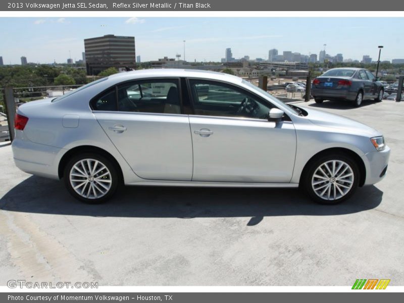 Reflex Silver Metallic / Titan Black 2013 Volkswagen Jetta SEL Sedan