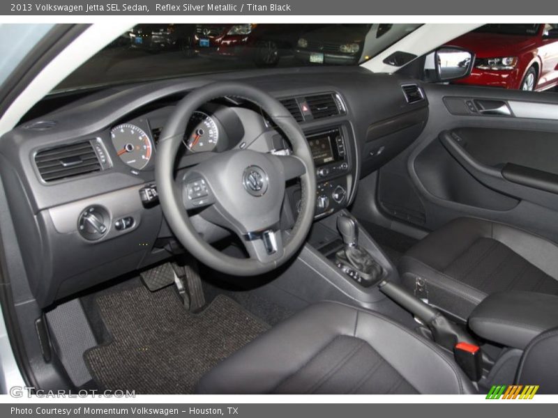 Reflex Silver Metallic / Titan Black 2013 Volkswagen Jetta SEL Sedan